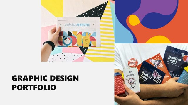 Graphic Design Portfolio PPT Slide