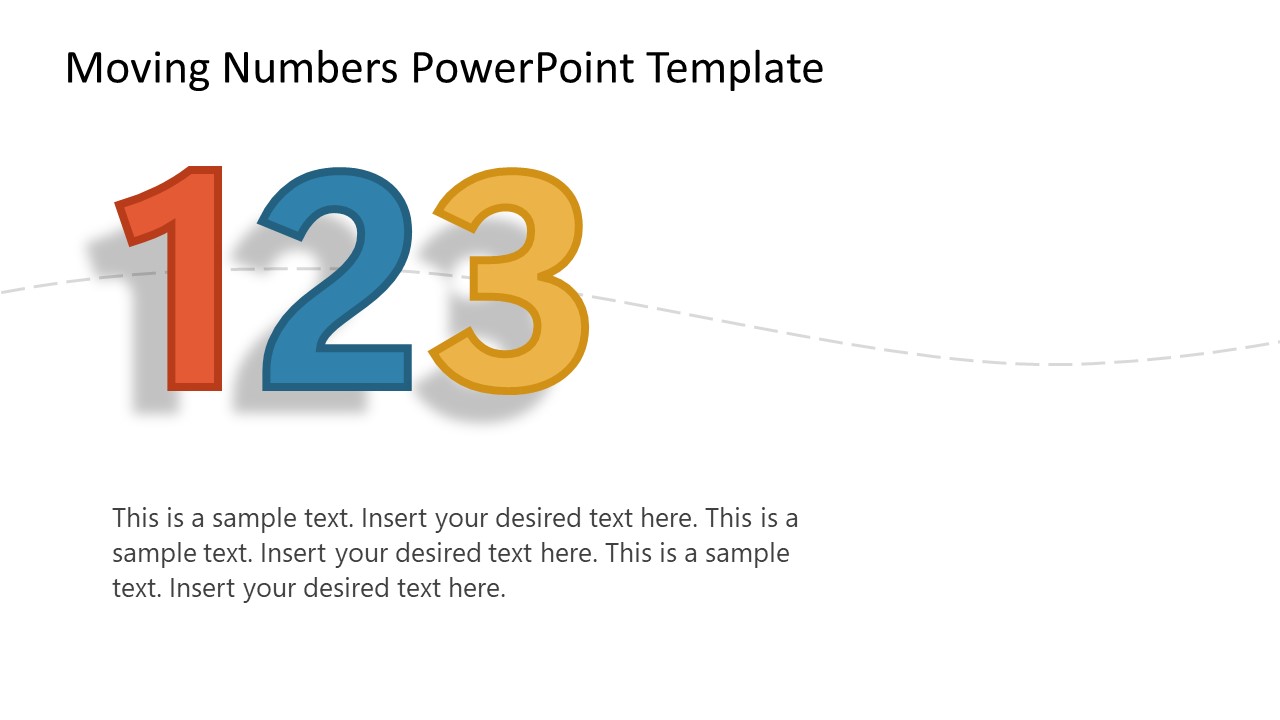 123 Moving Numbers Template Slide 