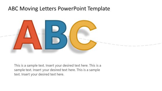 Moving ABC Letters Creative Slide