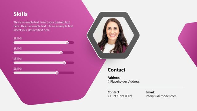 About Me Slide Template for Presentation