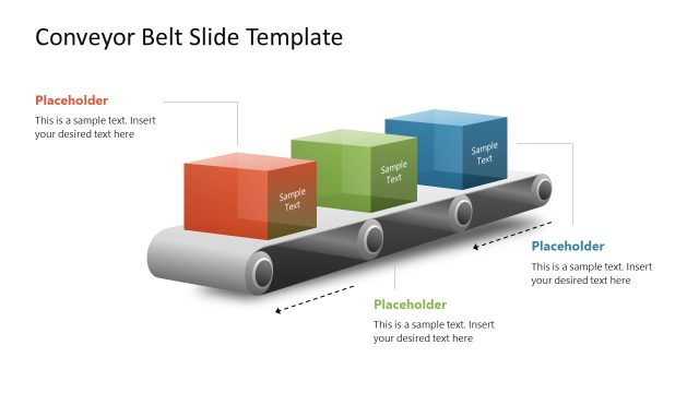 3-Item Conveyor Belt PPT Template