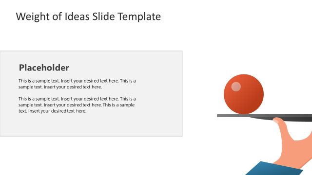 Weight of Ideas PPT Slide Template