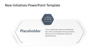PPT New Initiative Slide with Briefcase Icon