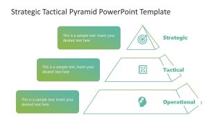 Strategic Tactical Pyramid Diagram Template 