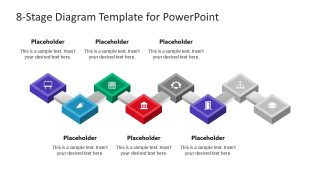 8-Stage Diagram Template PowerPoint Slide 