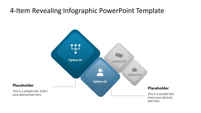 4-Item Revealing Infographic Template Slide