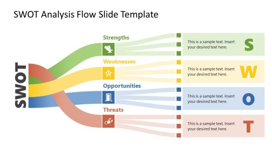 SWOT Analysis Flow PowerPoint Template