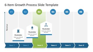 6-Item Growth Process Template Slide