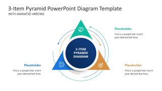 3-Item Pyramid Diagram Presentation Template