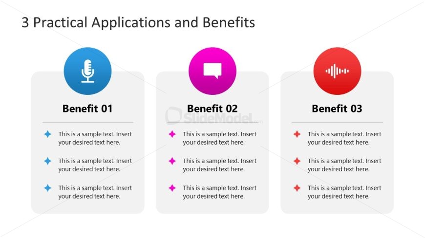 Applications or Benefits of Conversational Analytics PPT Template