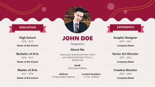 Creative Resume Presentation Slide