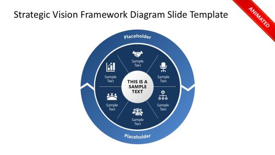 Strategic Vision Framework Diagram PowerPoint Template