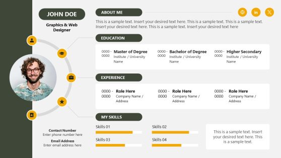 Skills Resume PowerPoint Slide