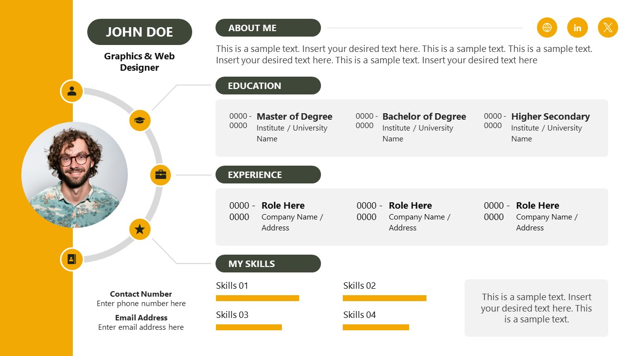 Skills Resume PowerPoint Template