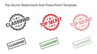 Top Secret Watermark Seal PowerPoint Slide