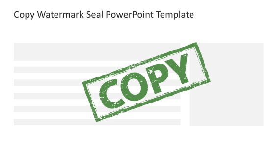 Copy Watermark Seal PowerPoint Template