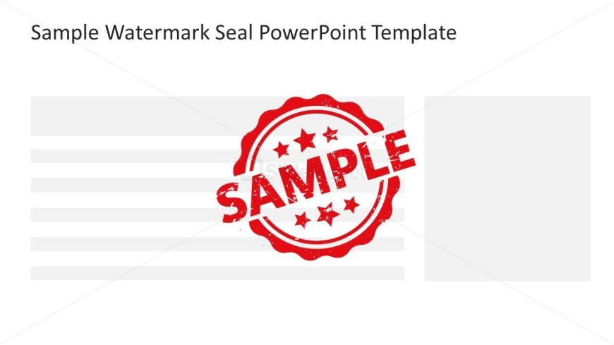 Sample Watermark Seal Template for PowerPoint