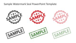 Editable Sample Watermark Seal PPT Template