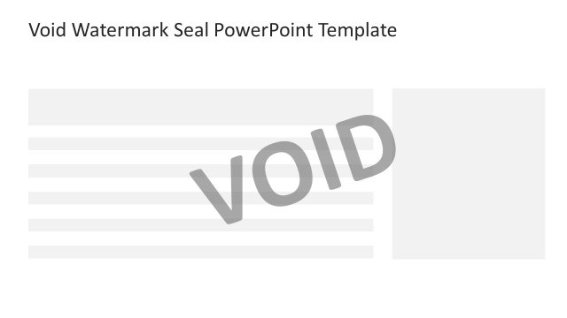 Grey Void Watermark Seal for PowerPoint