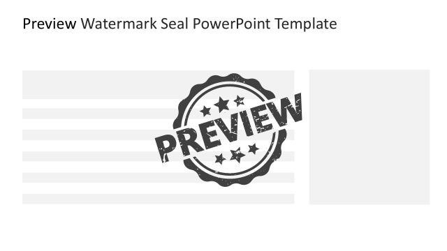 Preview Watermark Seal Template Slide