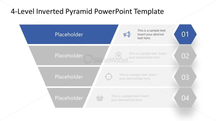 4-Level Inverted Pyramid Slide Template