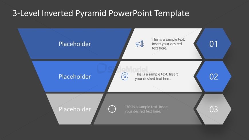 3-Level Inverted Pyramid Template for Presentation 