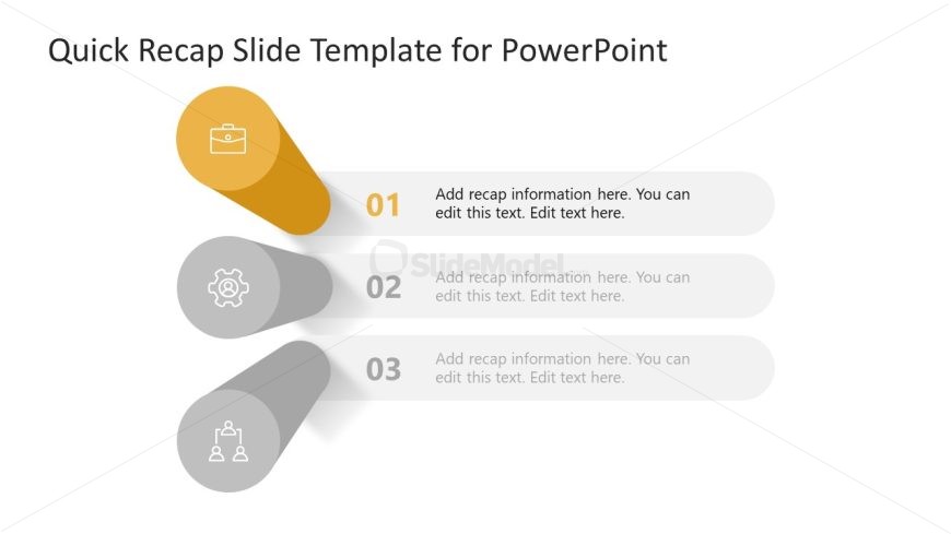 Quick Recap Slide Template for Presentation
