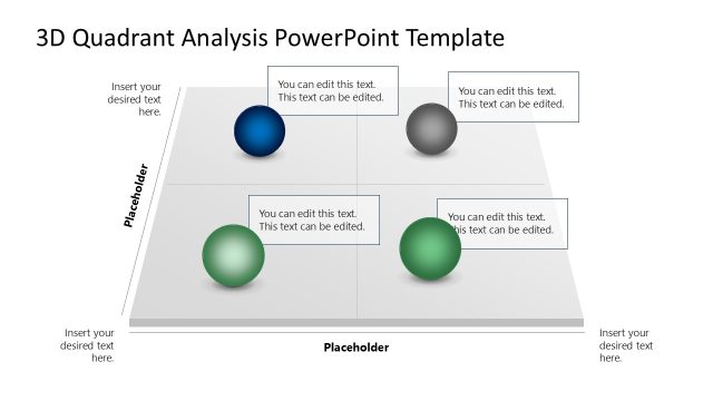 Creative 3D Quadrant Analysis Template