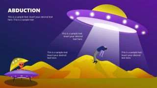 Customizable Alien Infographics PPT Template