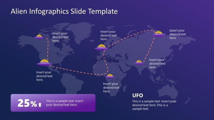 Alien Infographics Template for Presentation 