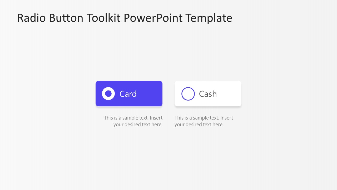 Radio Button Template for PowerPoint 