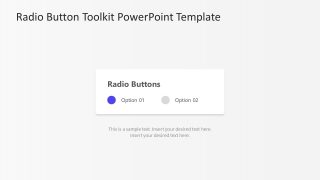 Editable Radio Button PPT Slide 