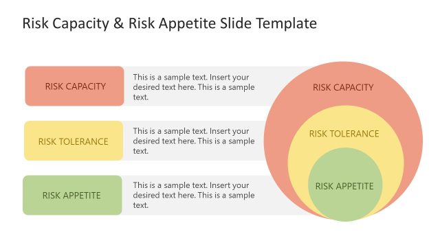 Risk Exposure Presentation Slide with Concentric Circles Diagram