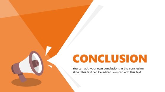 Megaphone Conclusion PowerPoint Template