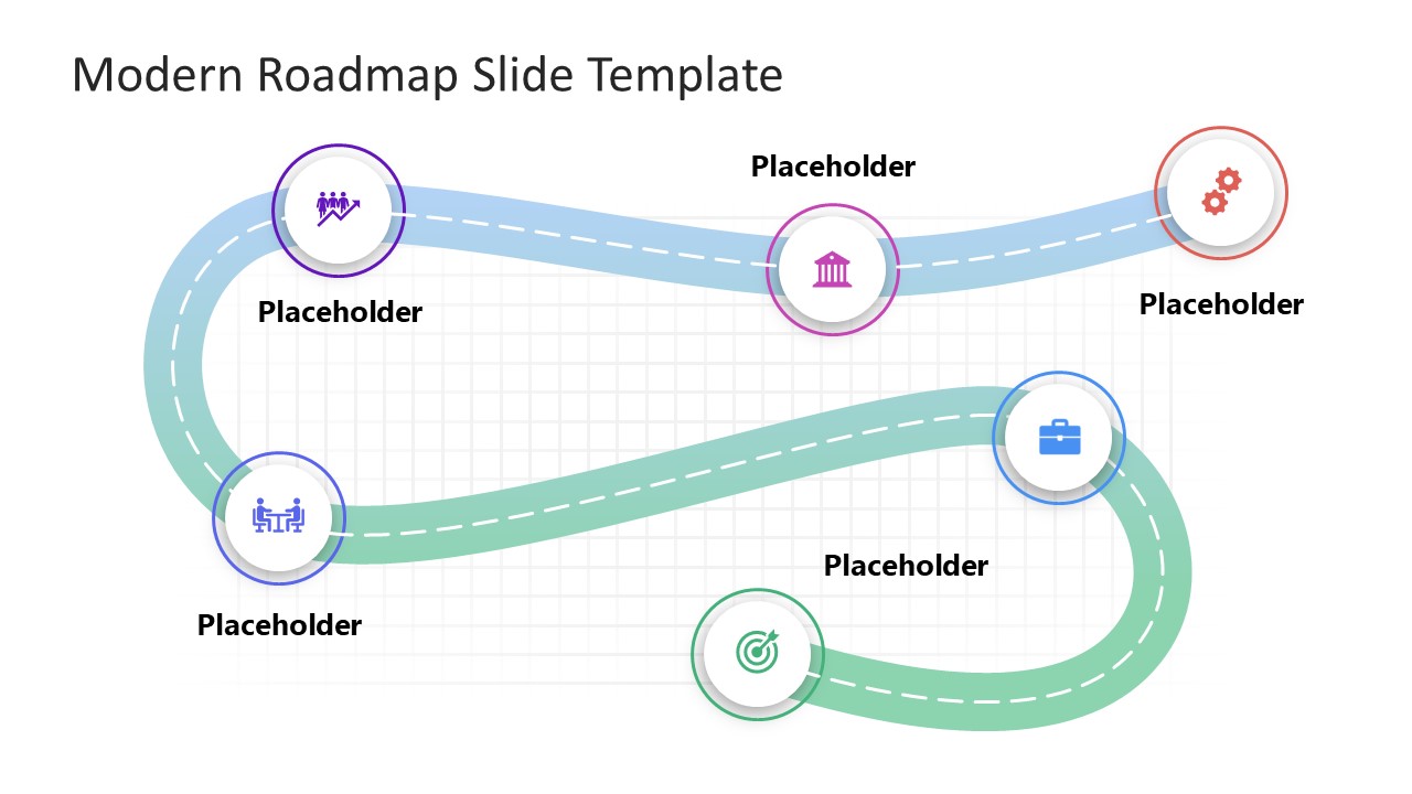 Modern Roadmap Slide Template