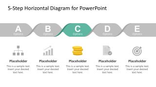 3rd Step in 5-Steps PPT Horizontal Diagram