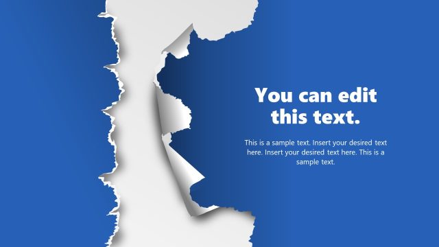 Customizable Torn Paper PPT Template