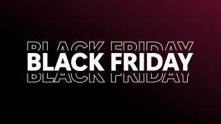 Horizontal Black Friday PowerPoint Slide 