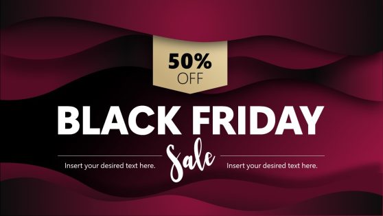 Black Friday Text PowerPoint Template