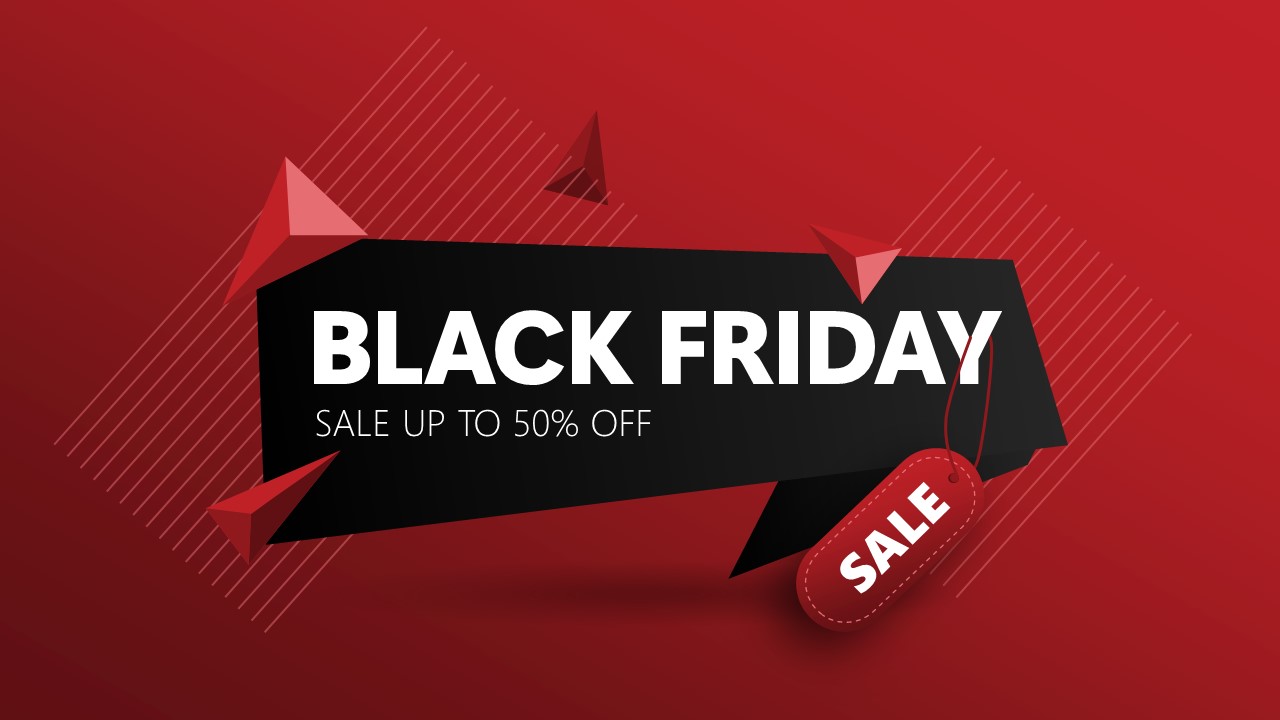 Black Friday Banner PPT Slide Template