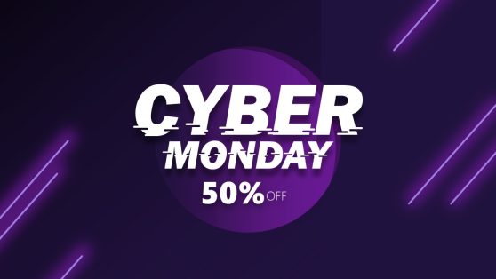 Cyber Monday Banner PowerPoint Template