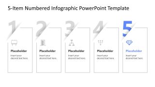 Editable Infographic Icons Slide Template for PPT