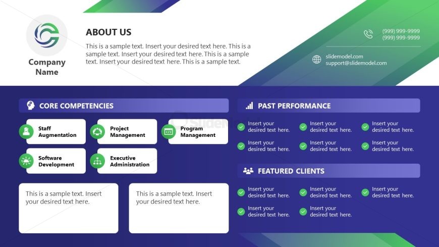 Customizable Capability Statement Template
