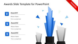Editable Awards PowerPoint Slide Template
