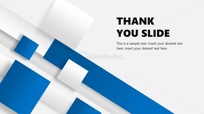 Blue Blocks Corporate Profile Slide PPT Template