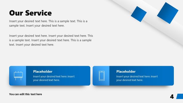 Slide for Our Services –  Corporate Profile Presentation