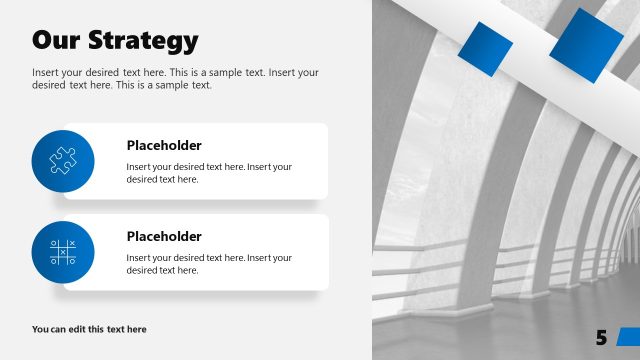 Slide for Our Strategy – Corporate Profile Presentation