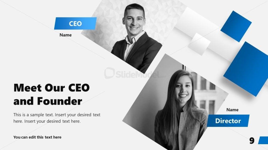 Editable Corporate Profile Presentation Slide