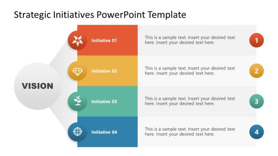 Vision Strategic Initiatives PowerPoint Template