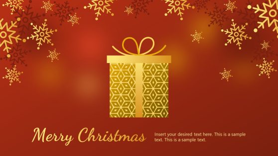 Merry Christmas Background Slide Template 